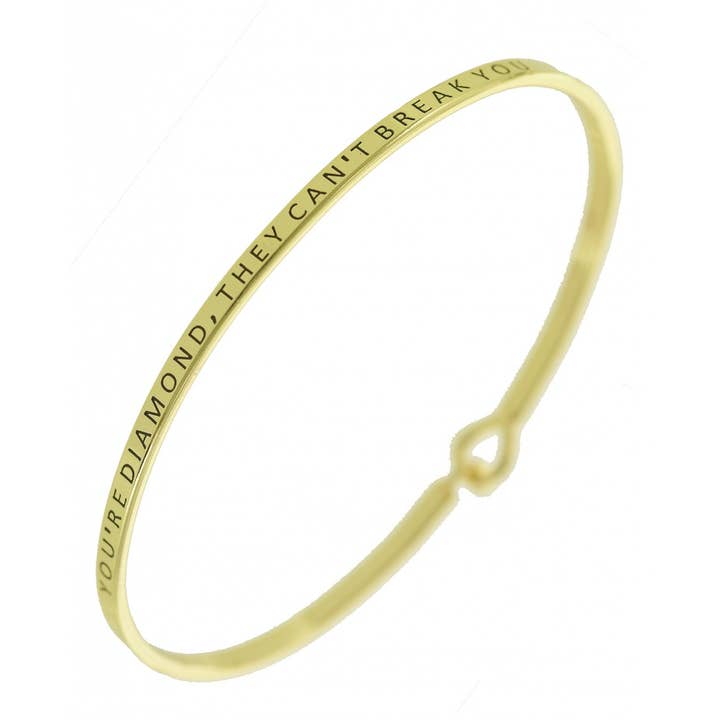 0011 PREMIERE - Wholesale Bangle Bracelet - FR4615 YOU'RE DAIMOND, THEY CAN'T BREAK YOU_3mm1