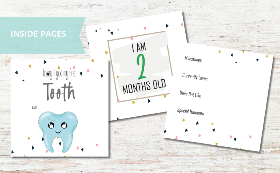 Bellybees – wholesale Milestone art/keepsake – Child & baby – My Baby's 1st Year Milestone Keepsake Book!8