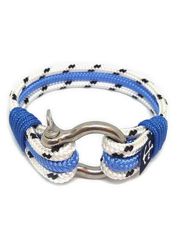 Prickigt vitt och blått nautiskt armband för wholesale av Bran Marion