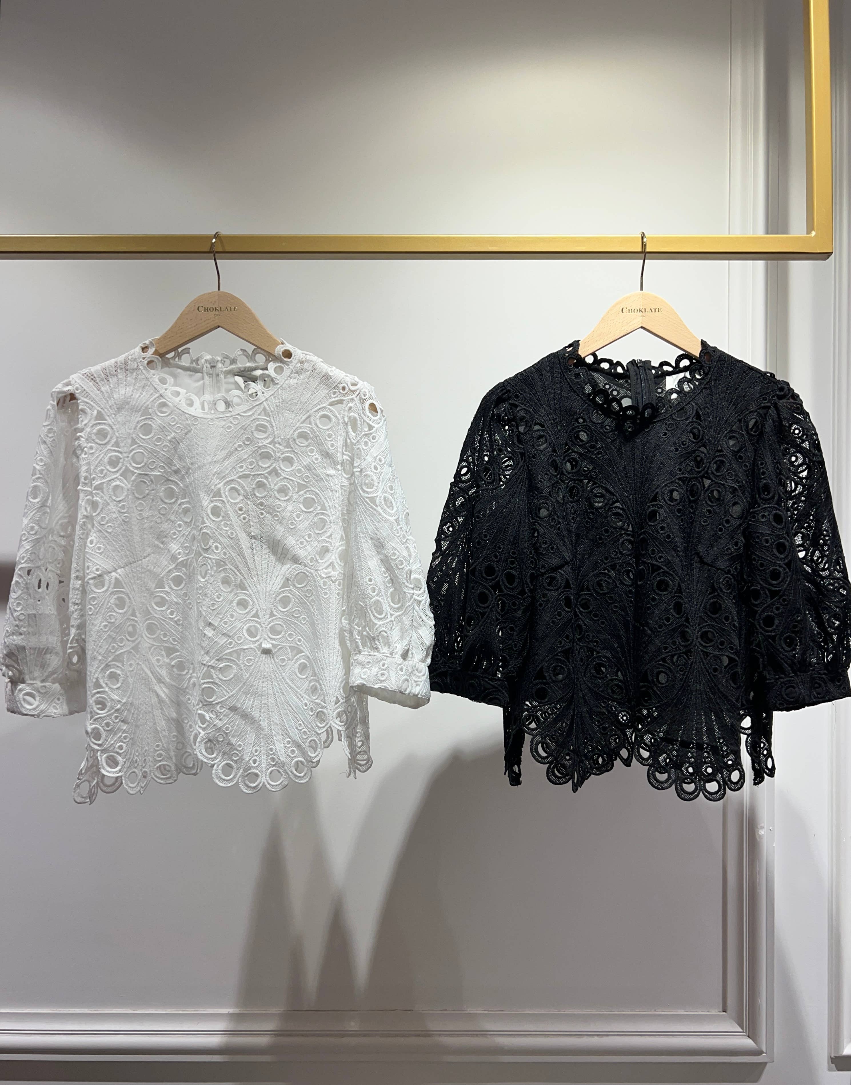 CHOKLATE PARIS - Wholesale Blouse - Women's - Daisy Guipure Lace Top - CH0019