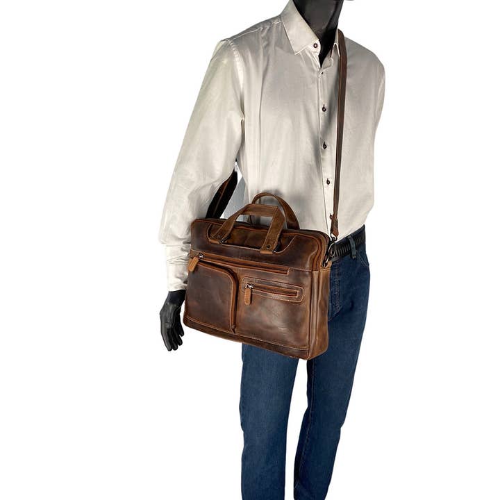 Arrigo – Großhandel Laptoptasche – Unisex – Arrigo Buffalo-Leder Aktentasche für Laptop 15,6 Zoll – 3 Farben11