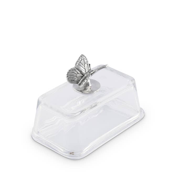 Arthur Court - Wholesale Butter Dish - Glass Butter Dish - Butterfly