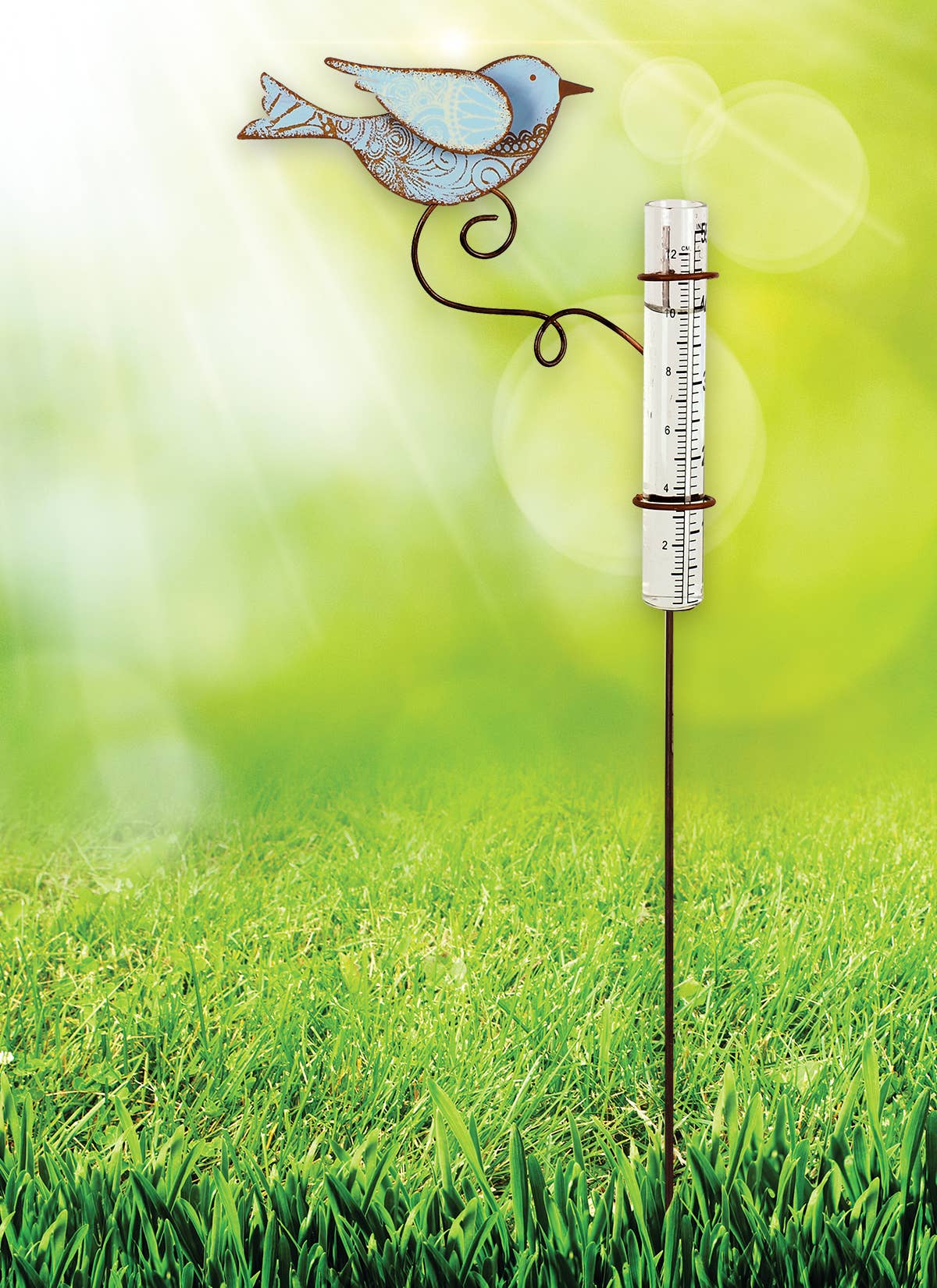 Sunset Vista Designs - Wholesale Outdoor Ornament/Decor - Paisley Bird Rain Gauge1