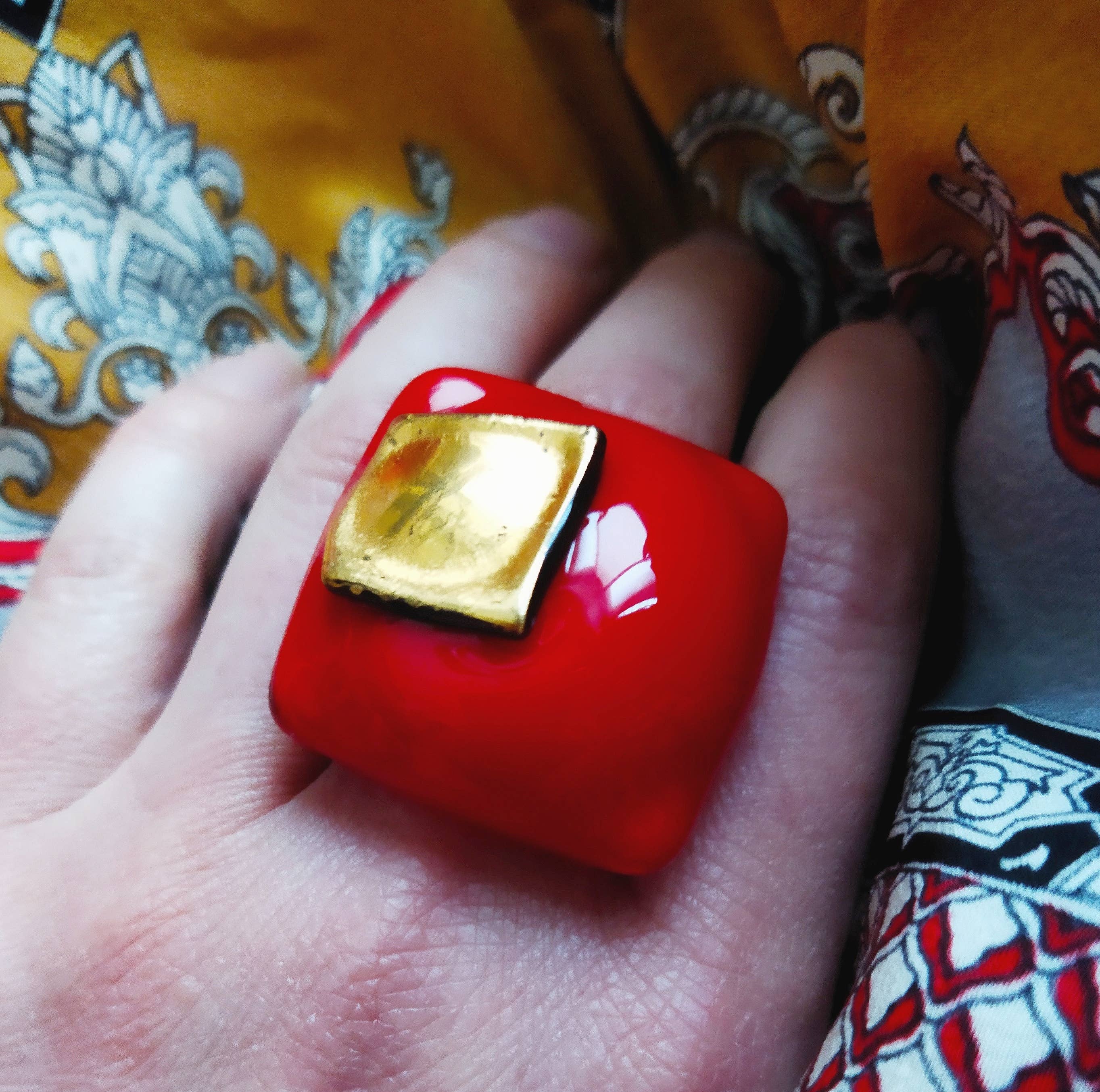 Rachel Ortiz - Wholesale Cocktail/Statement Ring - Poppy