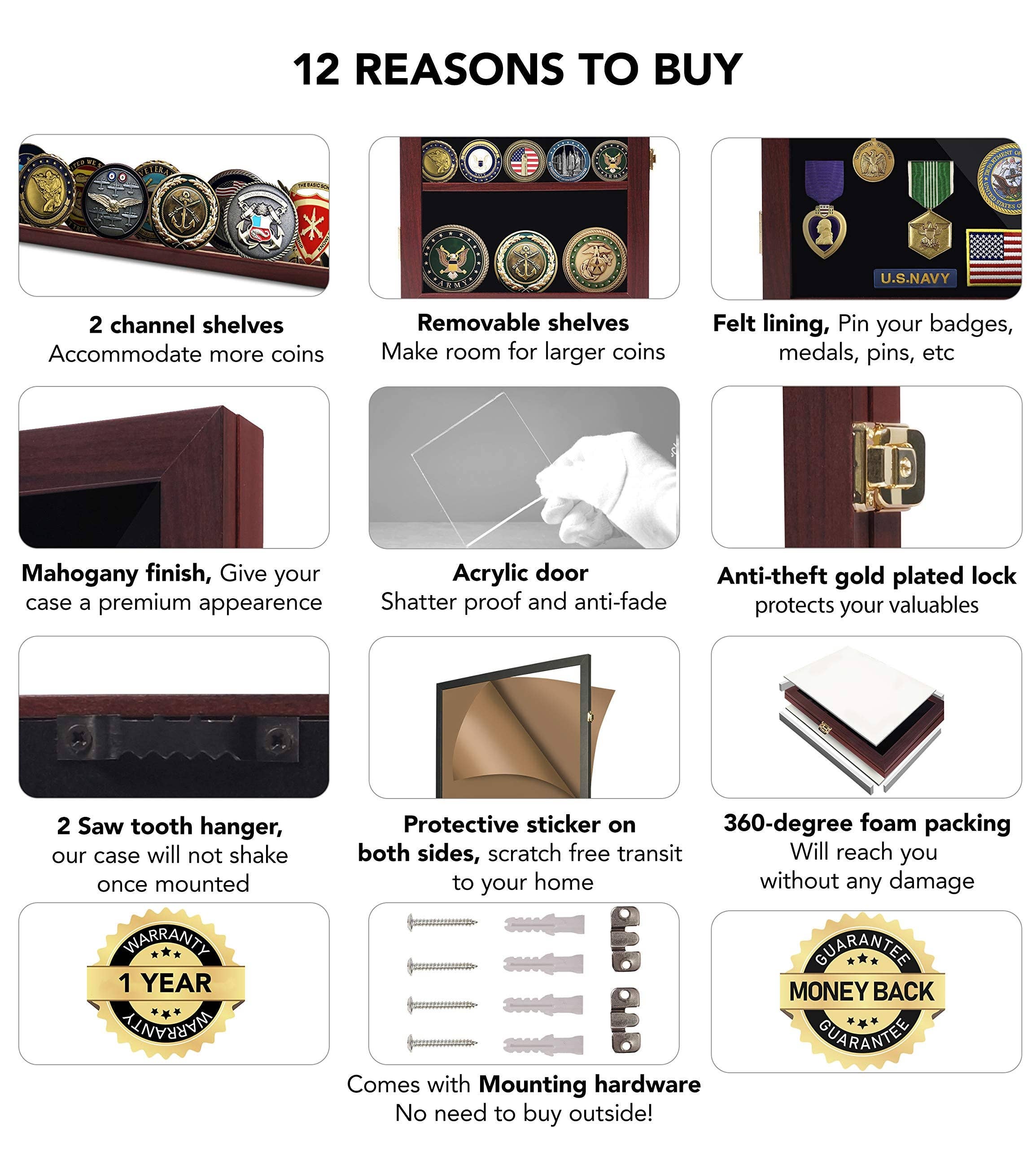 Razor Shopping - Wholesale Display Case - Challenge Coin Display Case Coin Case Challenge Coin Holder5