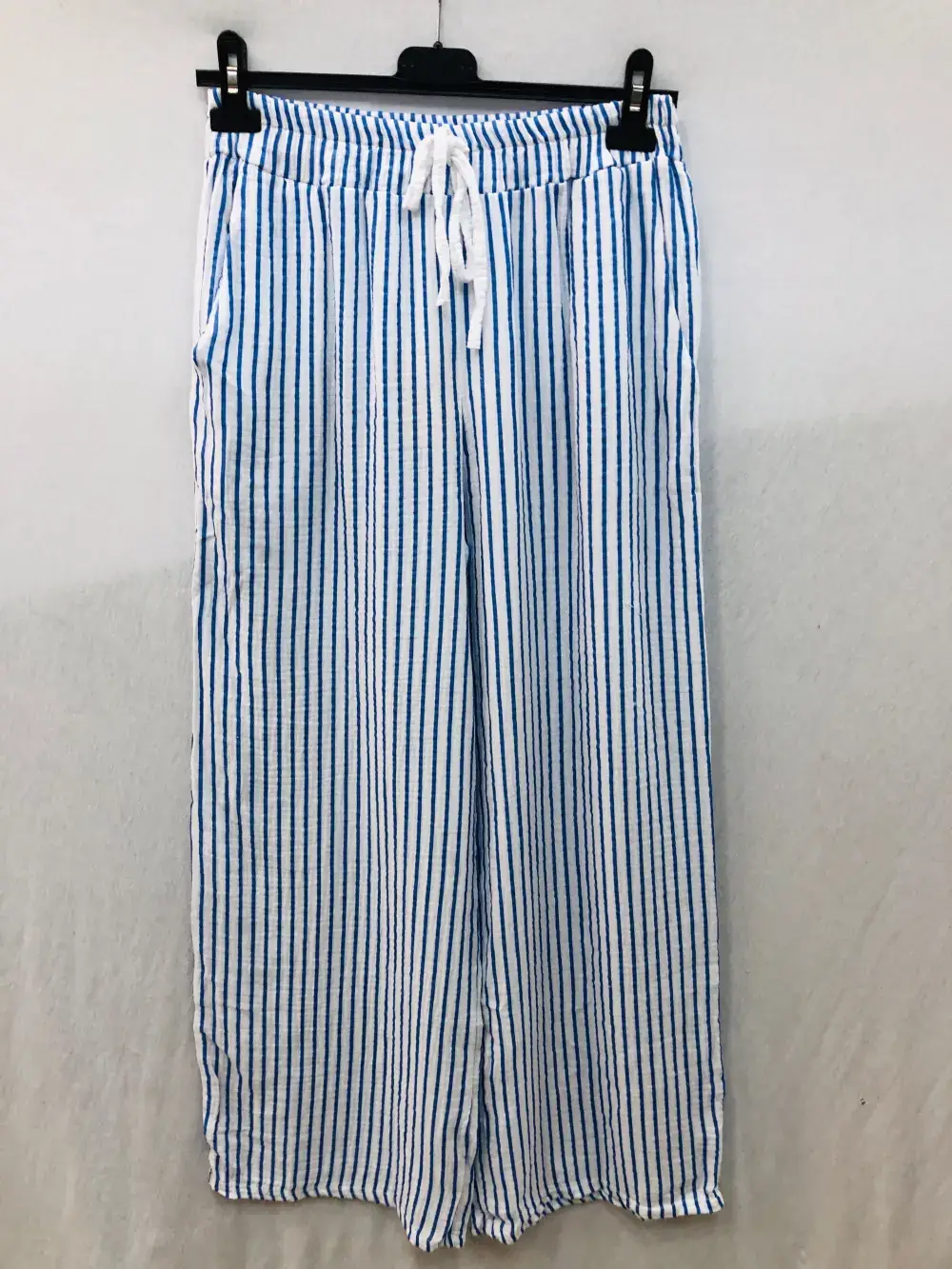 Mimi & Gogo - Wholesale Pants - Women's - Cotton gauze pants with stripes @906771_PaGazeRayure10