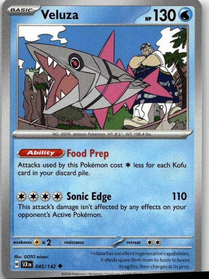 Pokémon SV07 : Couronne Stellaire - Veluza n°045/142 pour la vente par Chronic Cards