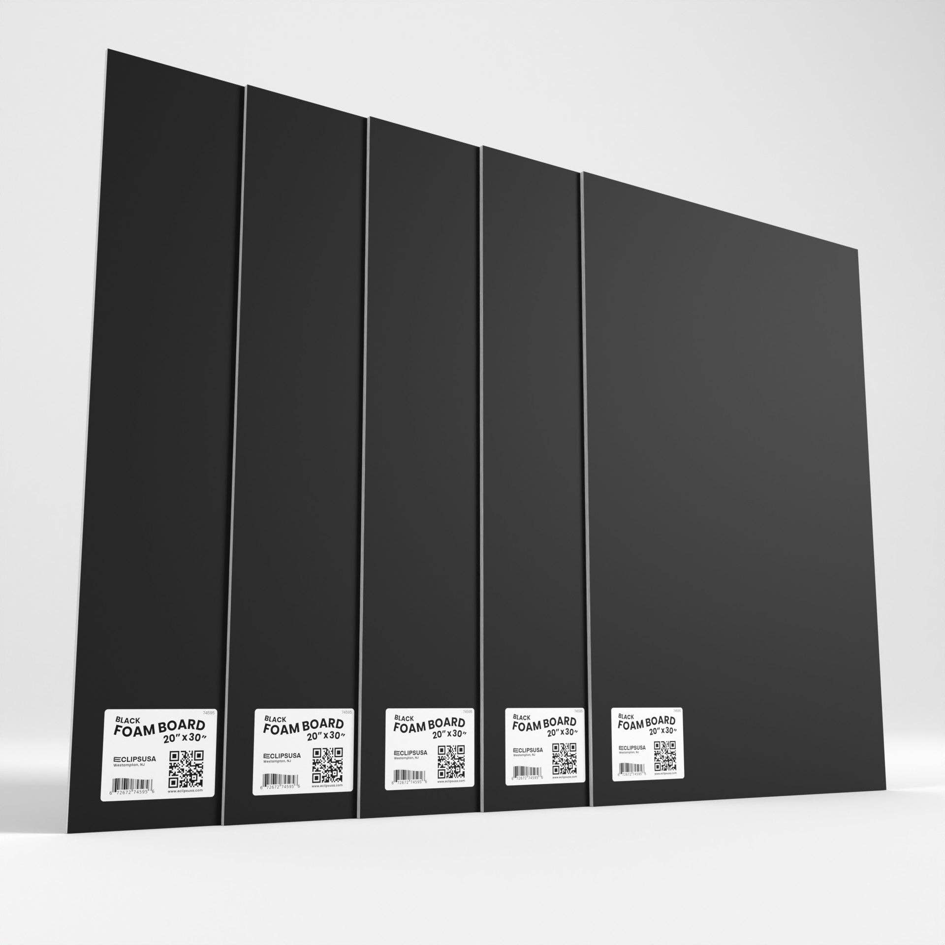 Eclips USA – wholesale Craft supplies – Black Foam Boards 20x30 in – 25 Units3