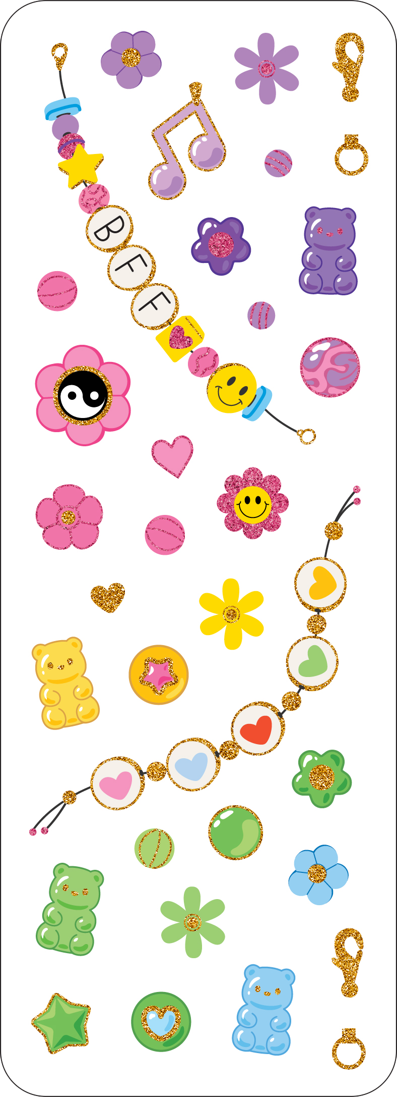 Peter Pauper Press - Wholesale Sticker - Kids & Baby - Friendship Bracelets Sticker Set2