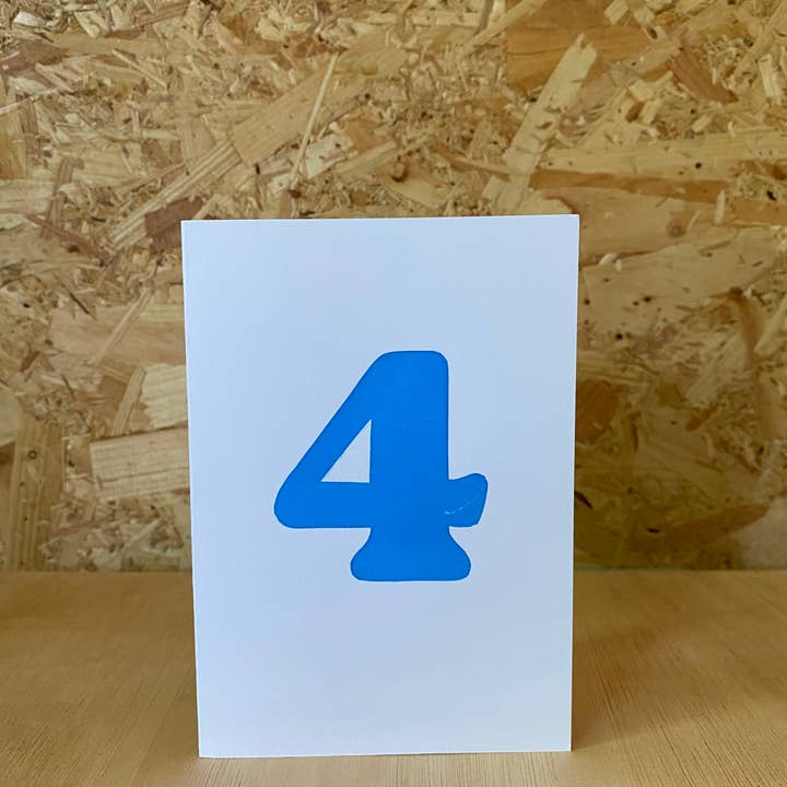 Number 4 card for wholesale by MiLKTEETH