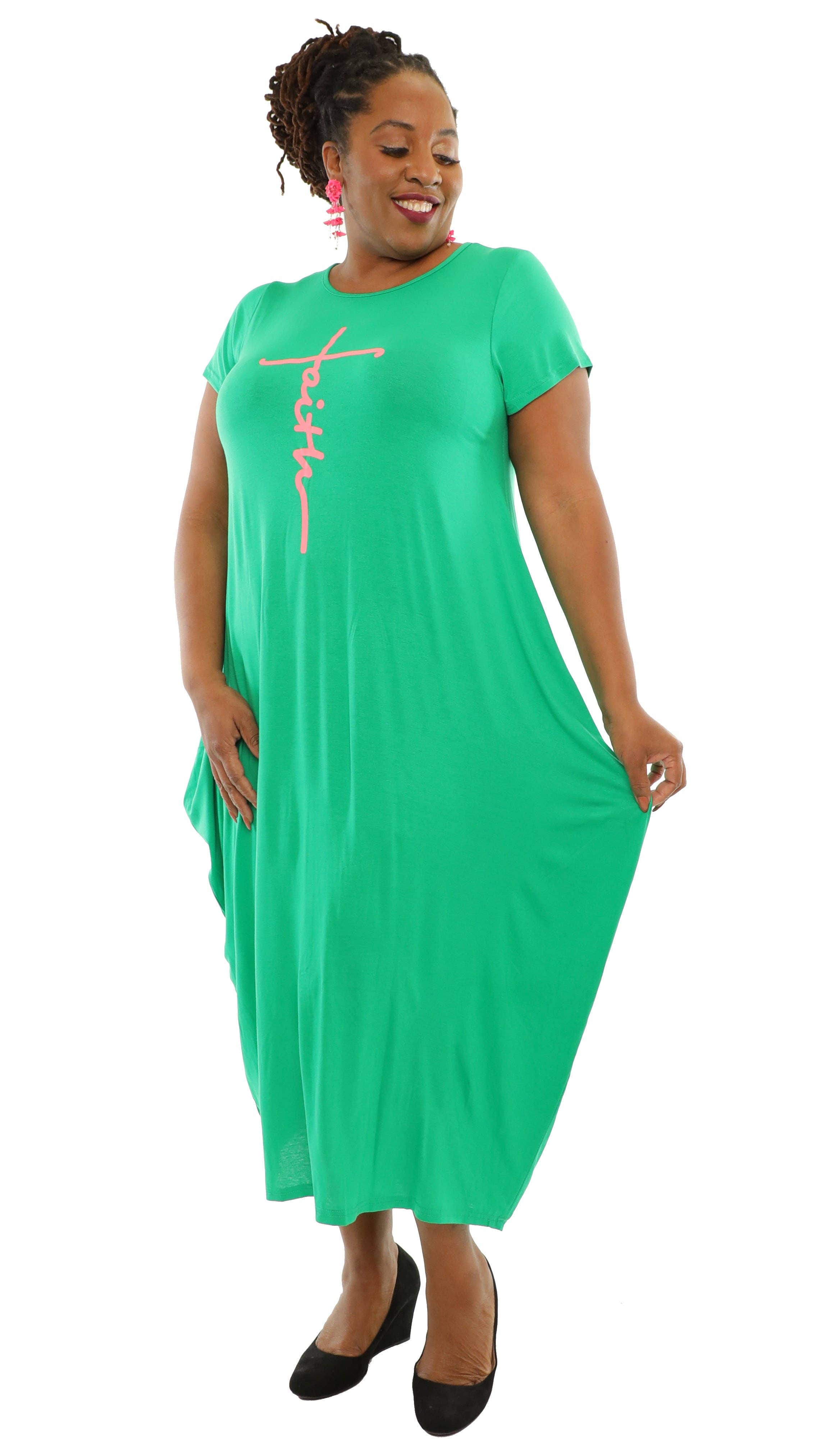 KaraChic - Wholesale Dress - Women's - Women's Loose-Fit Baggy Faith Dress with Side Pockets14