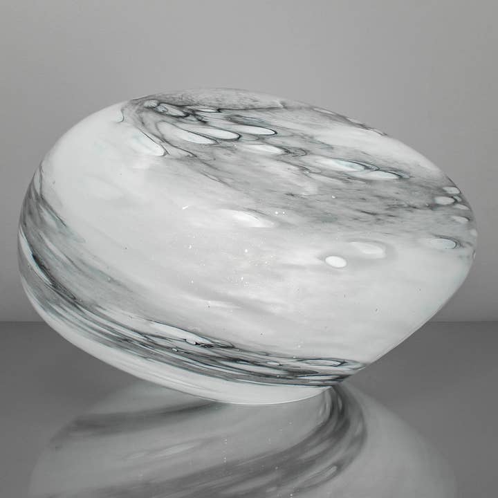 L. GLOW Home - Wholesale Accent/desk lamp - Marble Stone | Hand-blown Glass Table Lamp| 24cm Pebble4