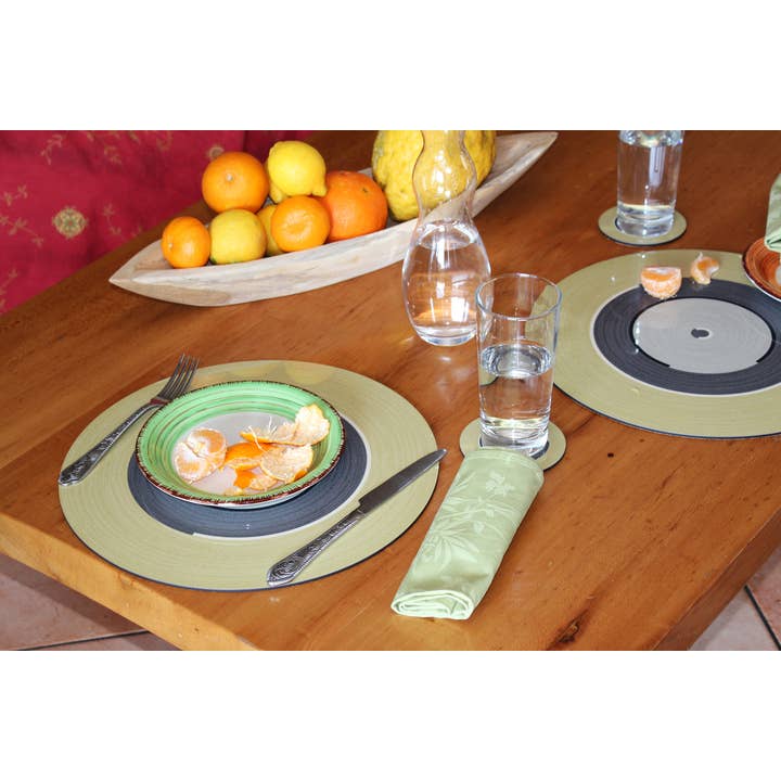 Coolors by Web Com S.a.s. – Individuais por atacado – Placemat - Madeira com cortiça Design Moderno 34 cm5