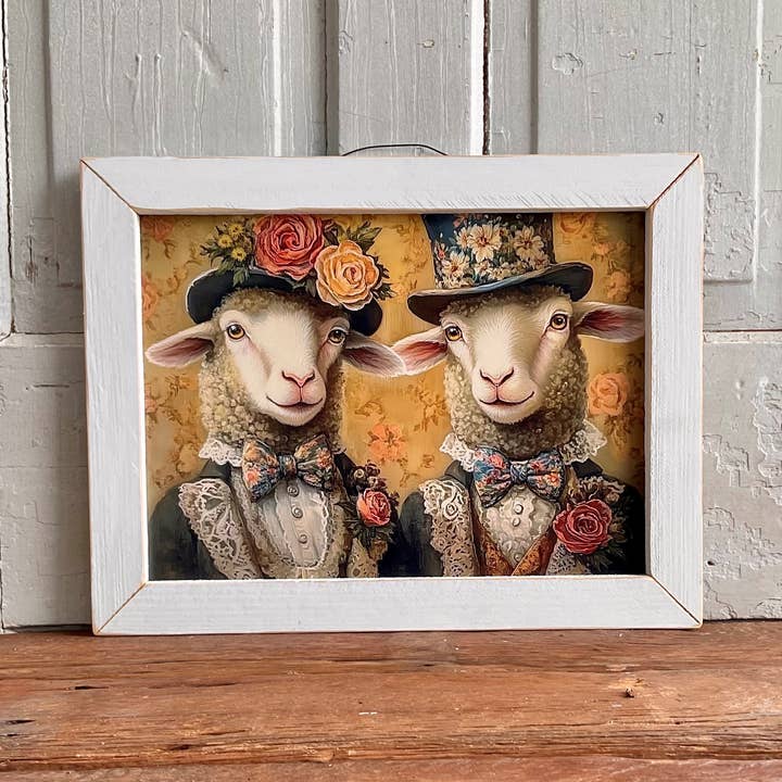 HMK472L Vintage Sheep for wholesale by JanMichaels Art & Home
