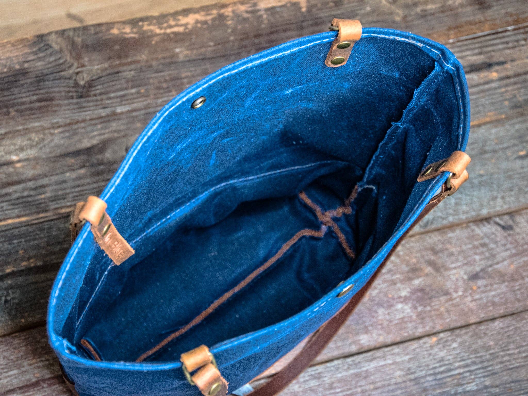 In Blue Handmade - Wholesale Tote Bag - Women's - Essential Waxed Canvas and Leather Tote with Options24