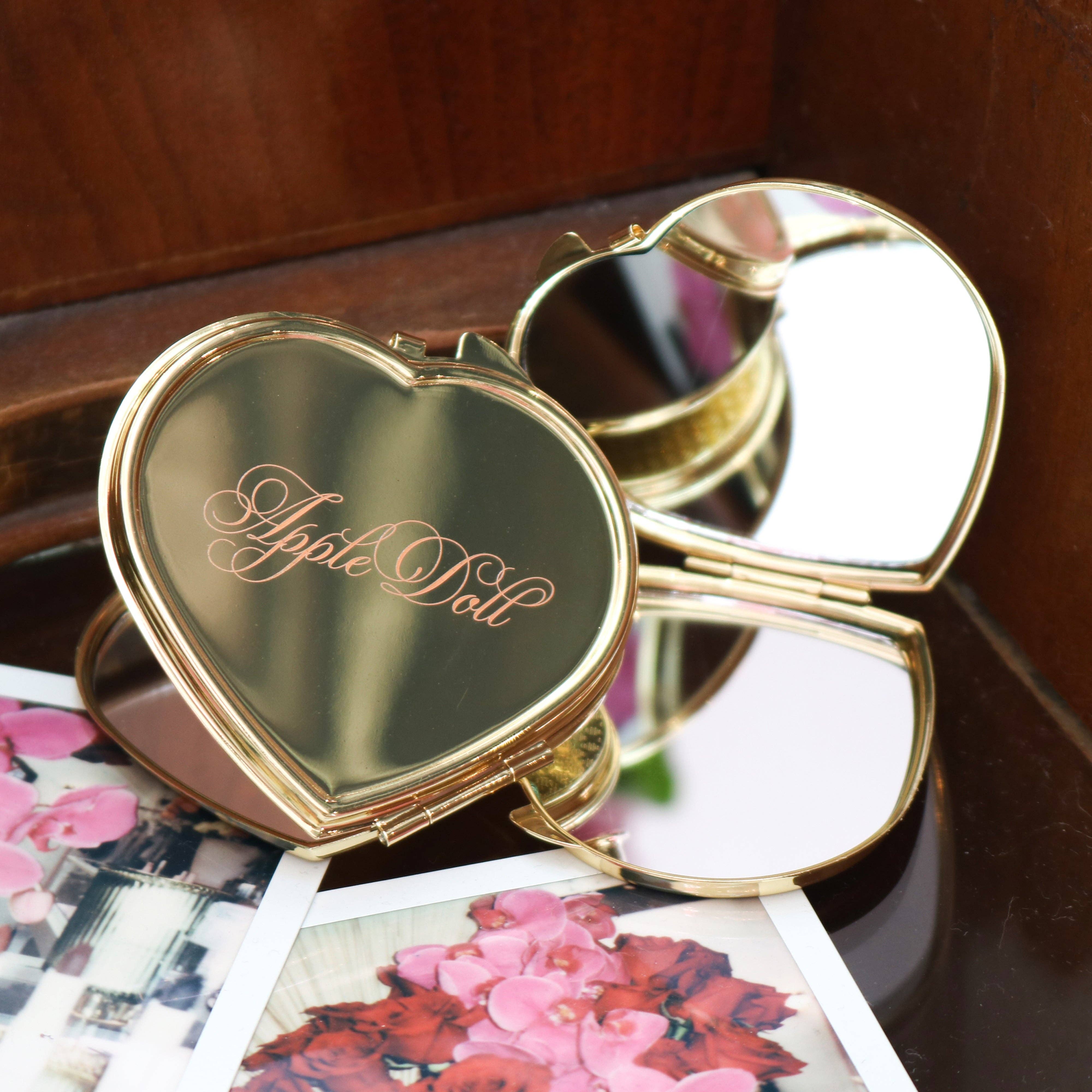 AppleDoll - Wholesale Compact Mirror - Heart Mirror4