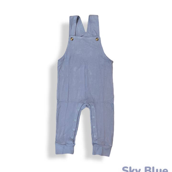 Hemelsblauwe geribbelde overall voor wholesale door Rosie River
