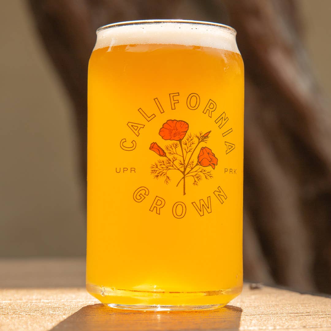 Upper Park Clothing - Wholesale Drinking Glass/Cup - California Grown 16oz Beer Can Glass3