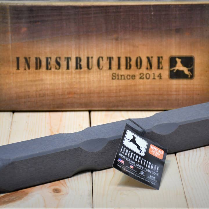Indestructibone Super Max -Pro Grade Chew Toy Dogs 101 lbs + for wholesale by Bulletproof Pet Products