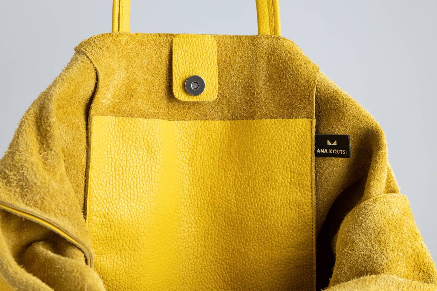 ANA KOUTSI - Wholesale Tote Bag - Women's - Althaia large leather tote in yellow4