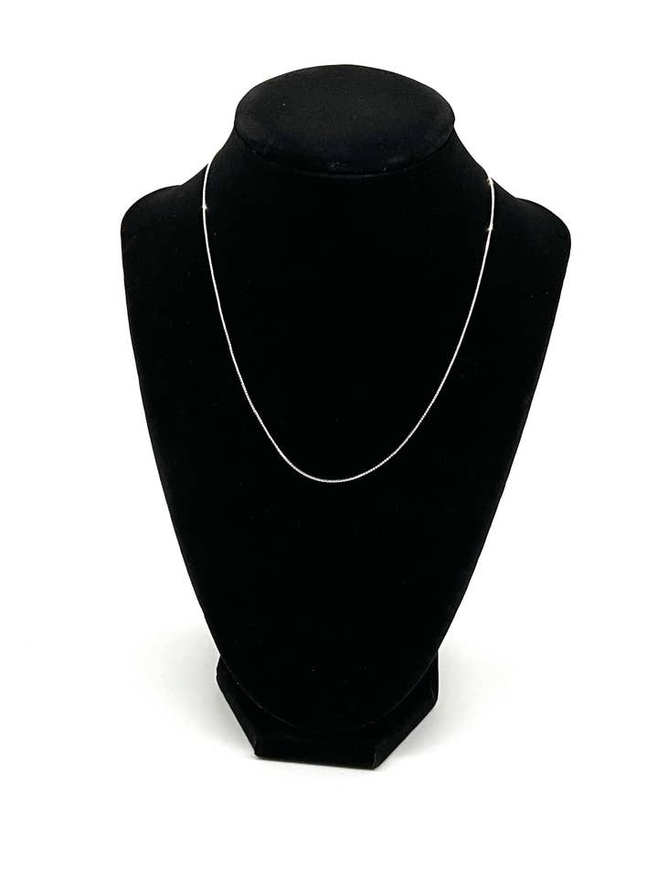 Argent sterling boîte à facettes avec extension 0,7 mm pour la vente par Sterling Silver Chains