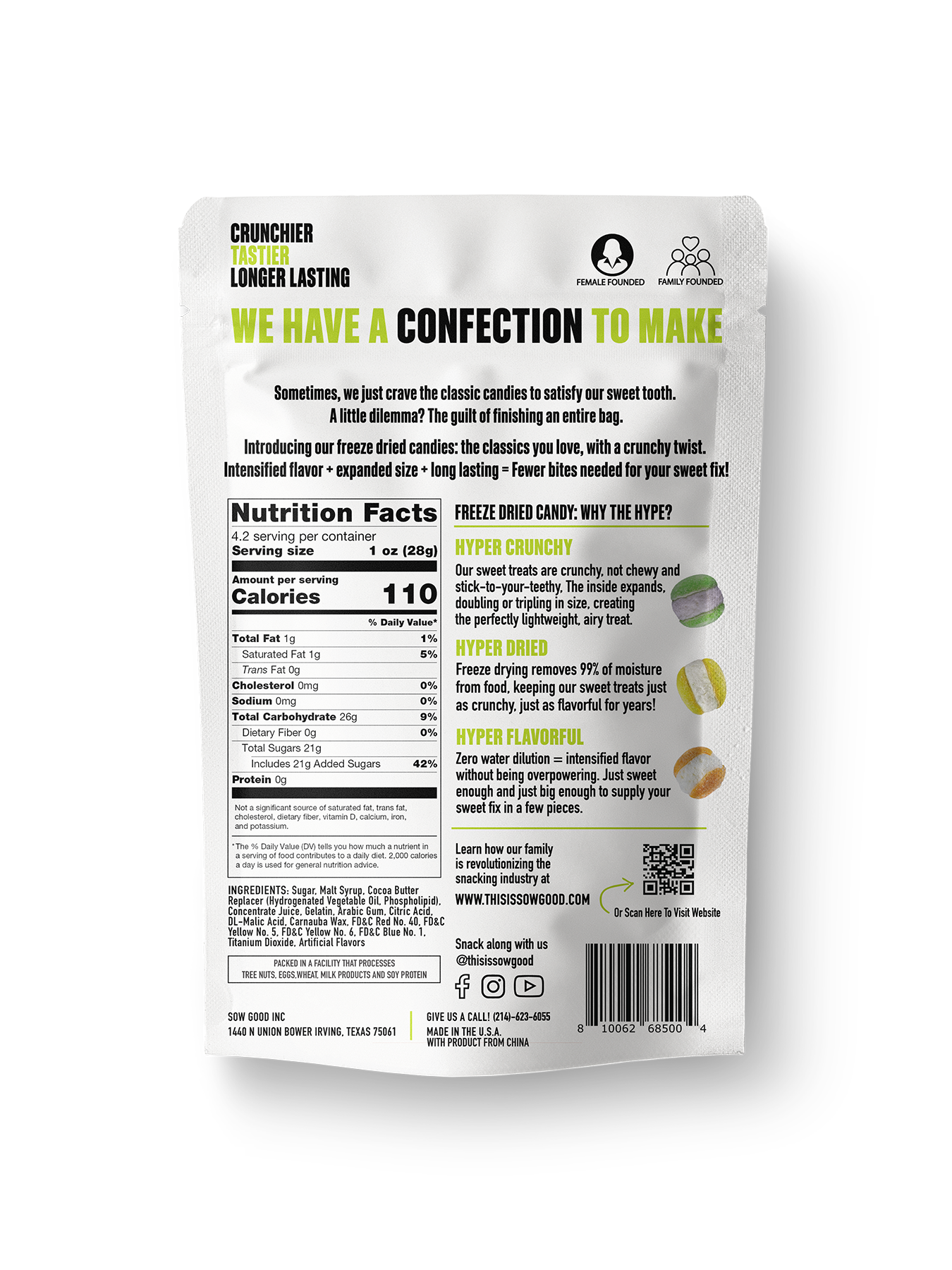 Sow Good Inc - Wholesale Zuigsnoepjes - Gevriesdroogde zure snoepjes2