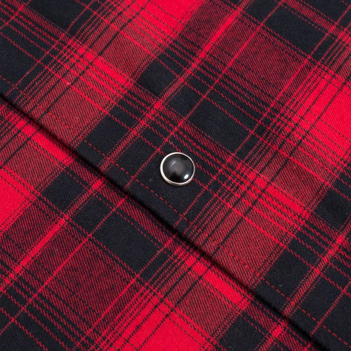 Rodeo Clothing - Wholesale Button Down Shirt - Men's - Men's Western Long Sleeve Flannel Shirts With Snap Buttons