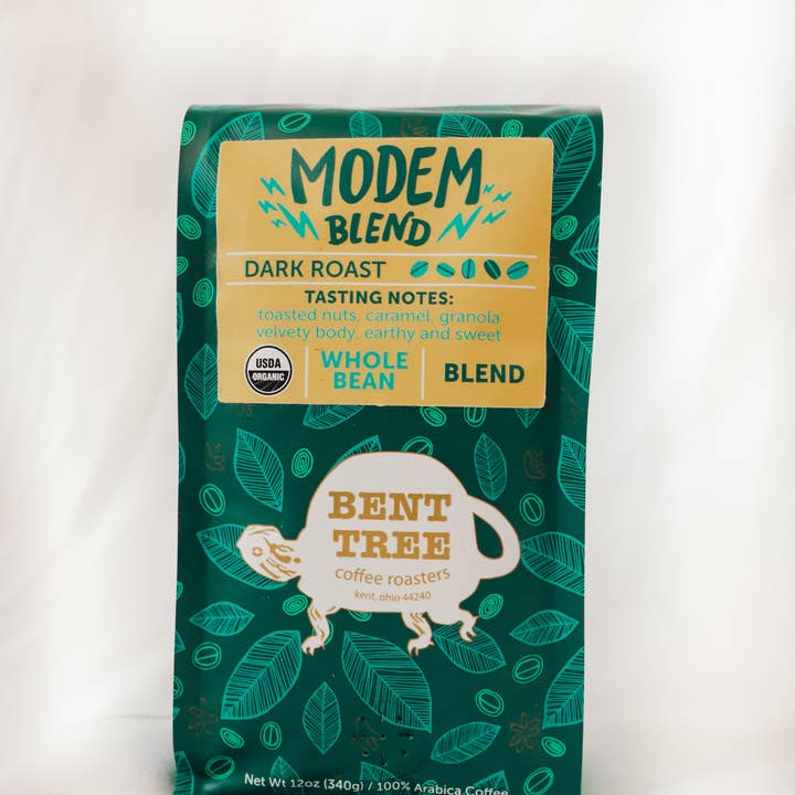 Modem Blend - Café biologique en grains entiers pour la vente par Bent Tree Coffee Roasters