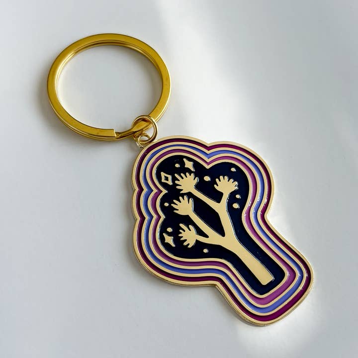 Joshua Tree Magic Keychain for wholesale by Paper Parasol Press