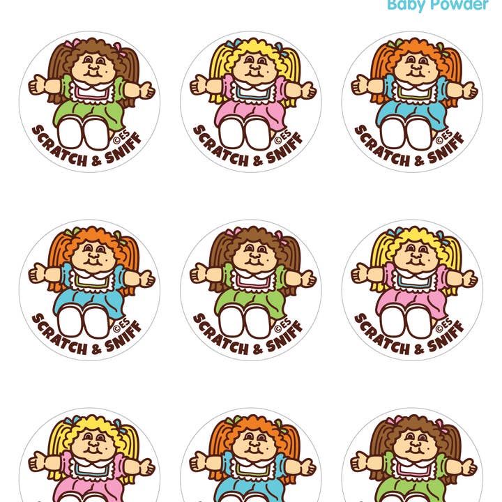 EverythingSmells, LLC - Wholesale Sticker - Baby Powder Doll EverythingSmells Scratch & Sniff Stickers