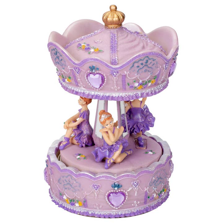 Prima Donna Ballerina Musical 6 inch Rotating Carousel for wholesale by Magnolia
