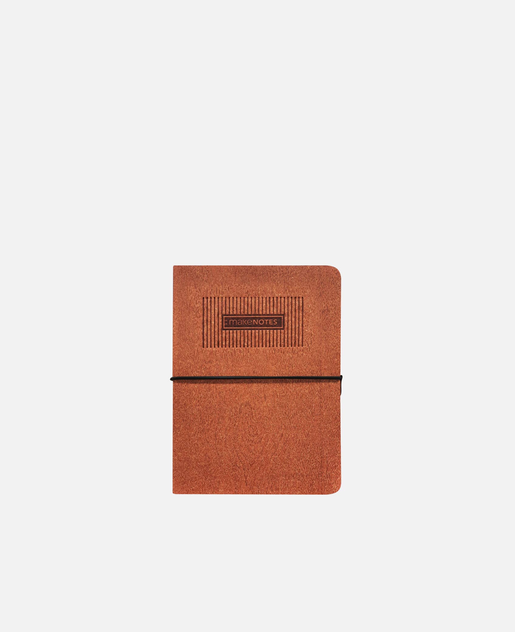 MAKENOTES - Wholesale Notebook - SEWN NOTEBOOK A6 PATTERNED 70G 96FL TIMBER TERRACOTTA0