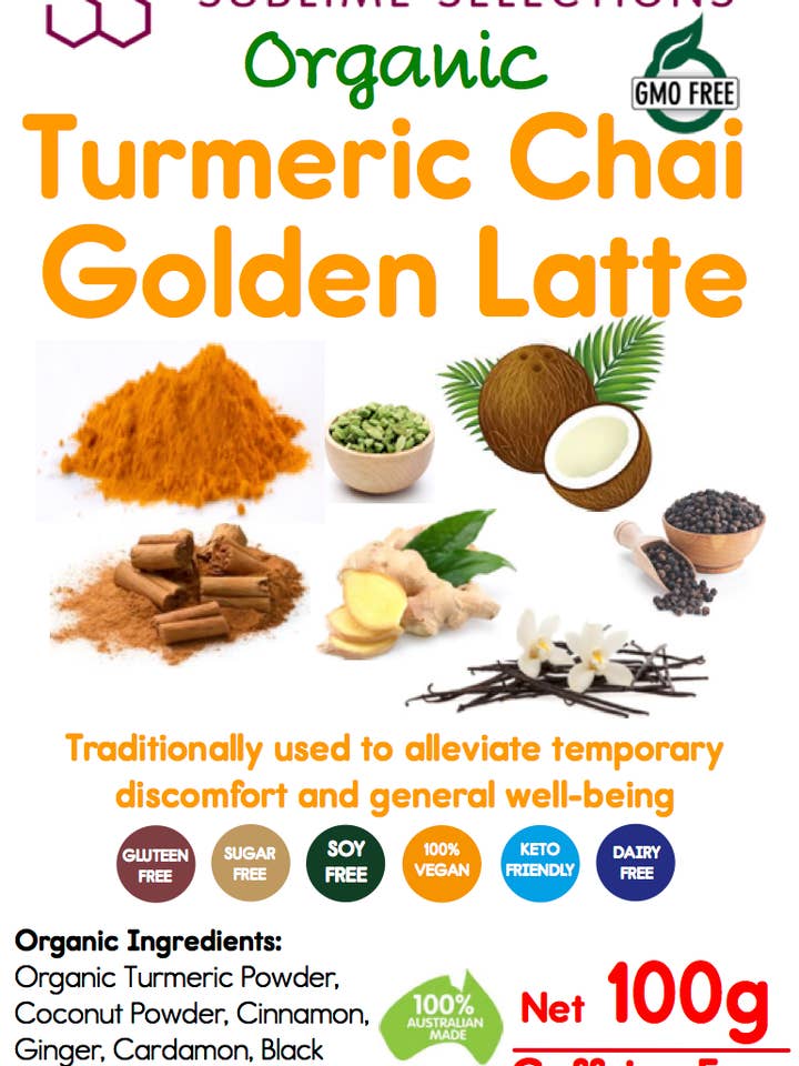 Latte doré au chai et au curcuma - Loose Leaf pour la vente par Australian Tea House