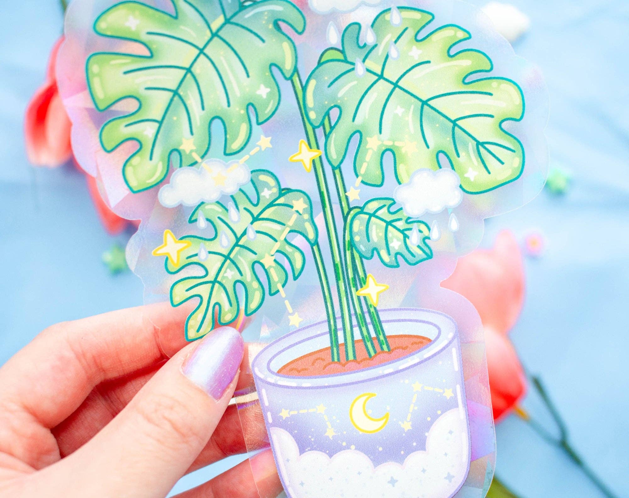 Unicorn Eclipse - Wholesale Suncatcher - Monstera Suncatcher Sticker1