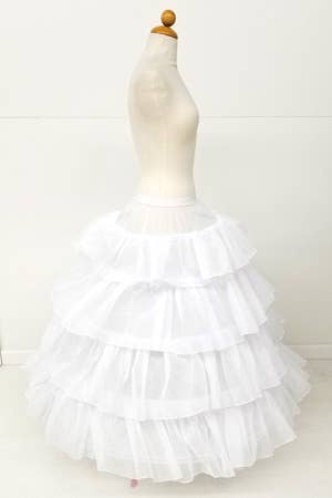 Chicas - Wholesale Skirt - Women's - One Size Fits All Tiered Ruffled Petticoat PC302-5-2