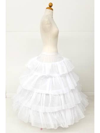 Chicas - Wholesale Skirt - Women's - One Size Fits All Tiered Ruffled Petticoat PC302-5-2
