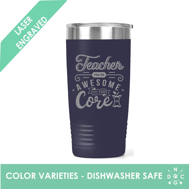 Teacher You're Awesome to the Core /Teacher Kaffeetasse für den Großhandel von Northern Country Girl Designs, LLC