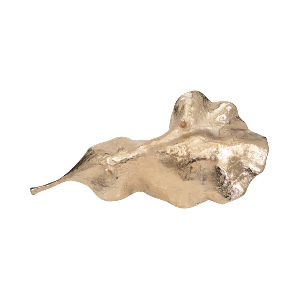 Sagebrook Home - Wholesale Decorative Tray - Multicolor 27 in. Metal Two-Tone Leaf Table Decor9