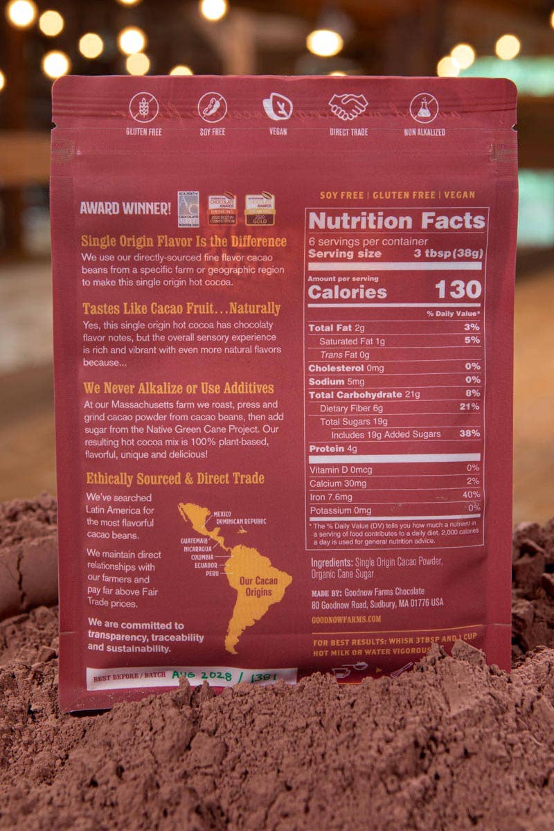 Goodnow Farms Chocolate - Wholesale Hot Cocoa Mix/Kit - Hot Cocoa, Mexico, Almendra Blanca1