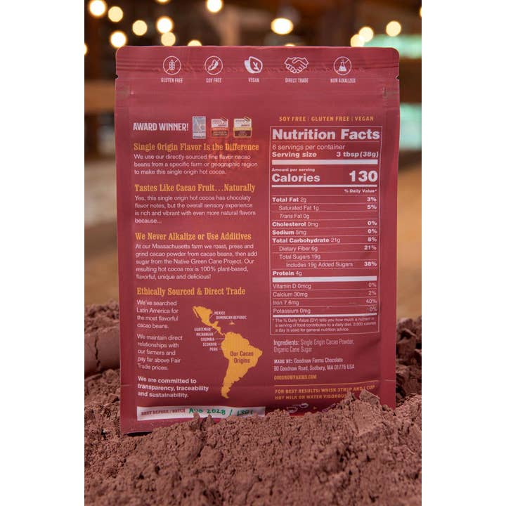 Goodnow Farms Chocolate - Wholesale Hot Cocoa Mix/Kit - Hot Cocoa, Mexico, Almendra Blanca1