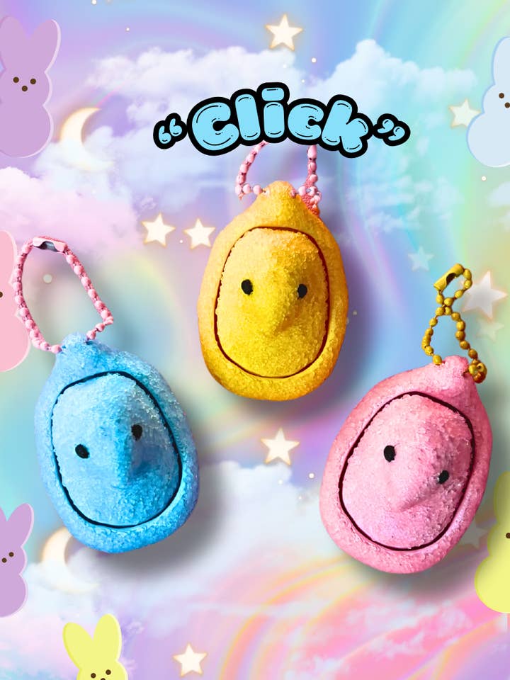 Sweet Treat Easter Peep Marshmallow Fidget Clicker : Satisfying Fidget Toys for wholesale by Cosmic lovely