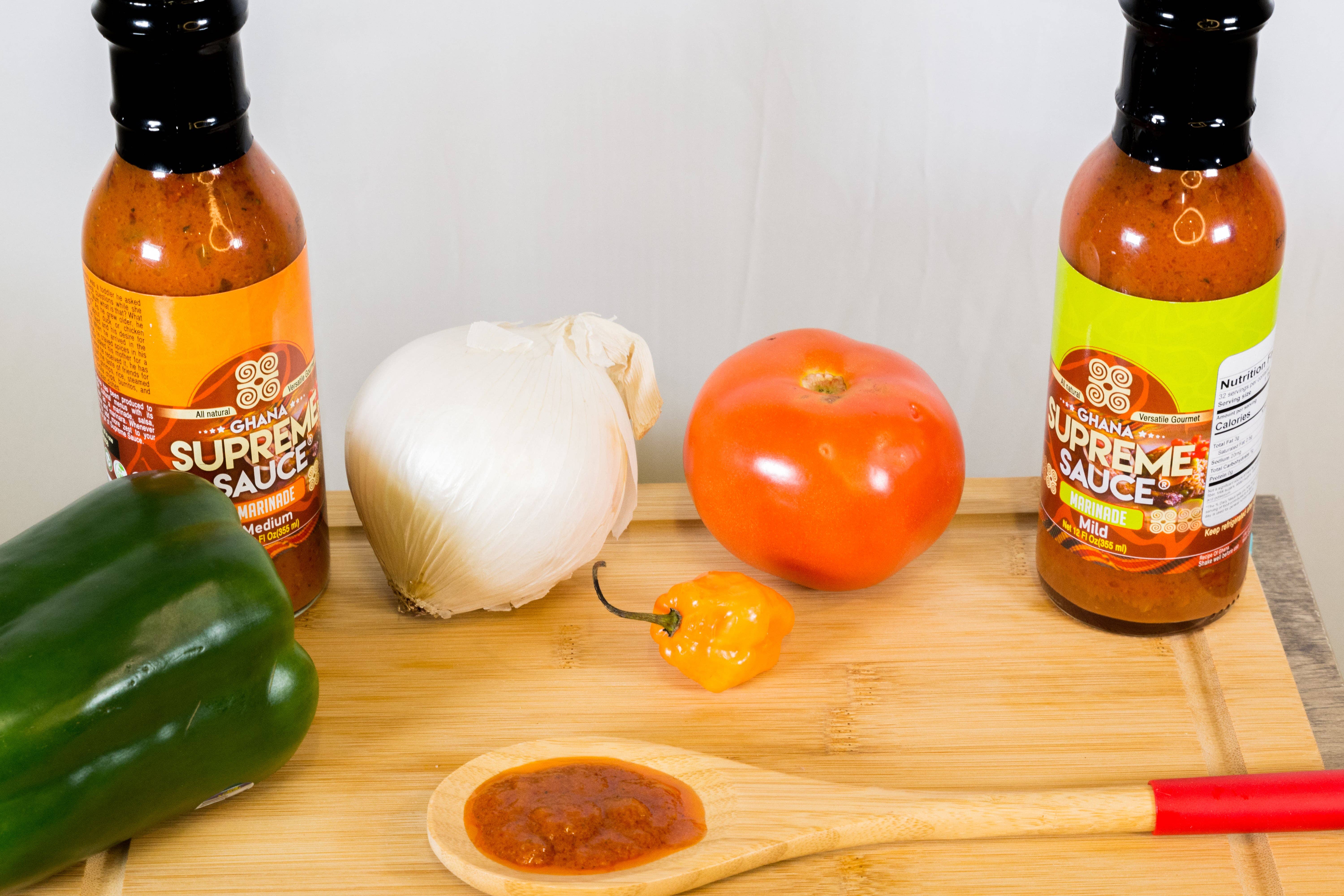 Ghana Supreme Sauce Marinade – wholesale Sås – Ghana Supreme Sauce- Marinad - Mild- Bas för Jollof R20