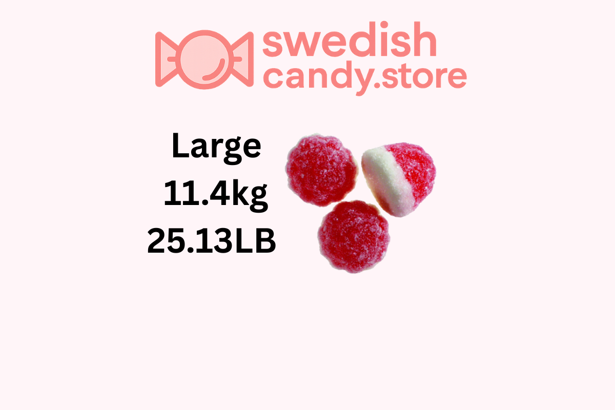 Swedish Candy.Store - Swedish Candy - Wholesale Gummy - Swedish Candy Berry Strawberry/Vanilla 3.8kg/8.38lb2