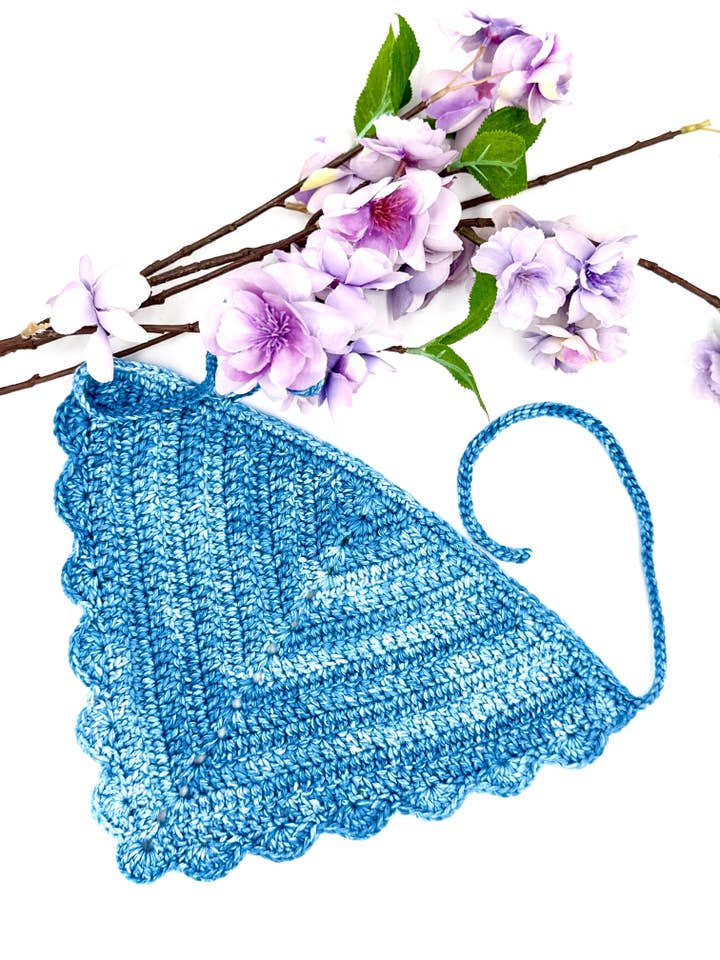 Denim Blue Bandana for wholesale by Cuddle Me Close Crochet