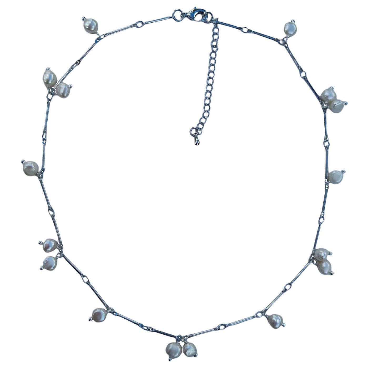 PearlGem Designs - Wholesale Choker/collar - Pearl Choker Freshwater Pearl Gold or Silver Necklace5