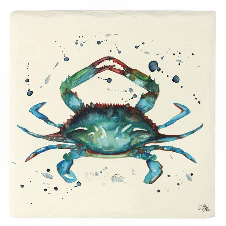 Meg Hawkins Crab Trivet Pothouder, 16x16cm voor wholesale door Nauticalia