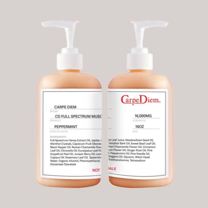 Relief CBD Gel-16,000mg Full Spectrum- Backbar Pump Bottle for wholesale by Carpe Diem CBD