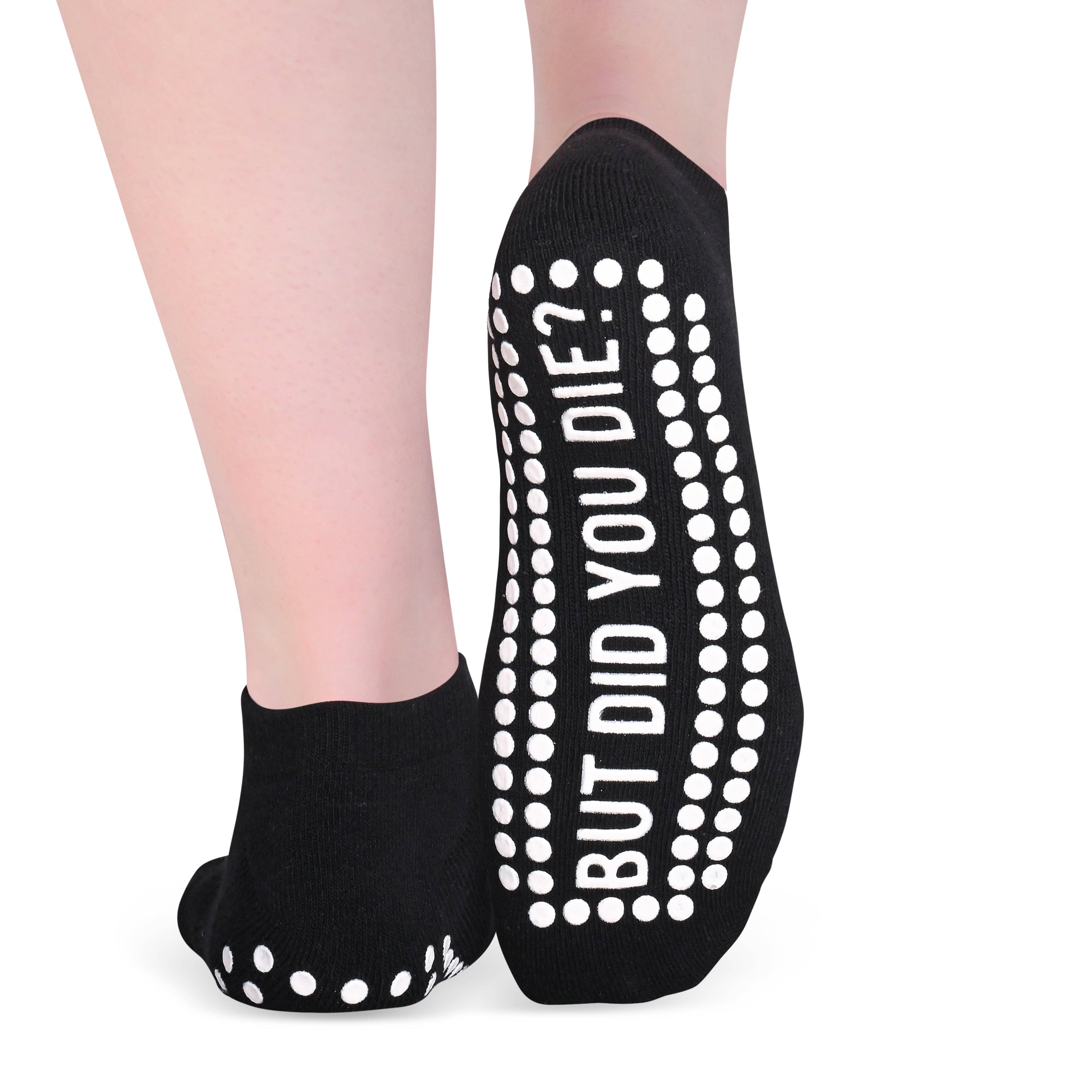 Life by Lexie - Wholesale Sokken - Dames - But Did You Die? Antislip sokken met tekst1