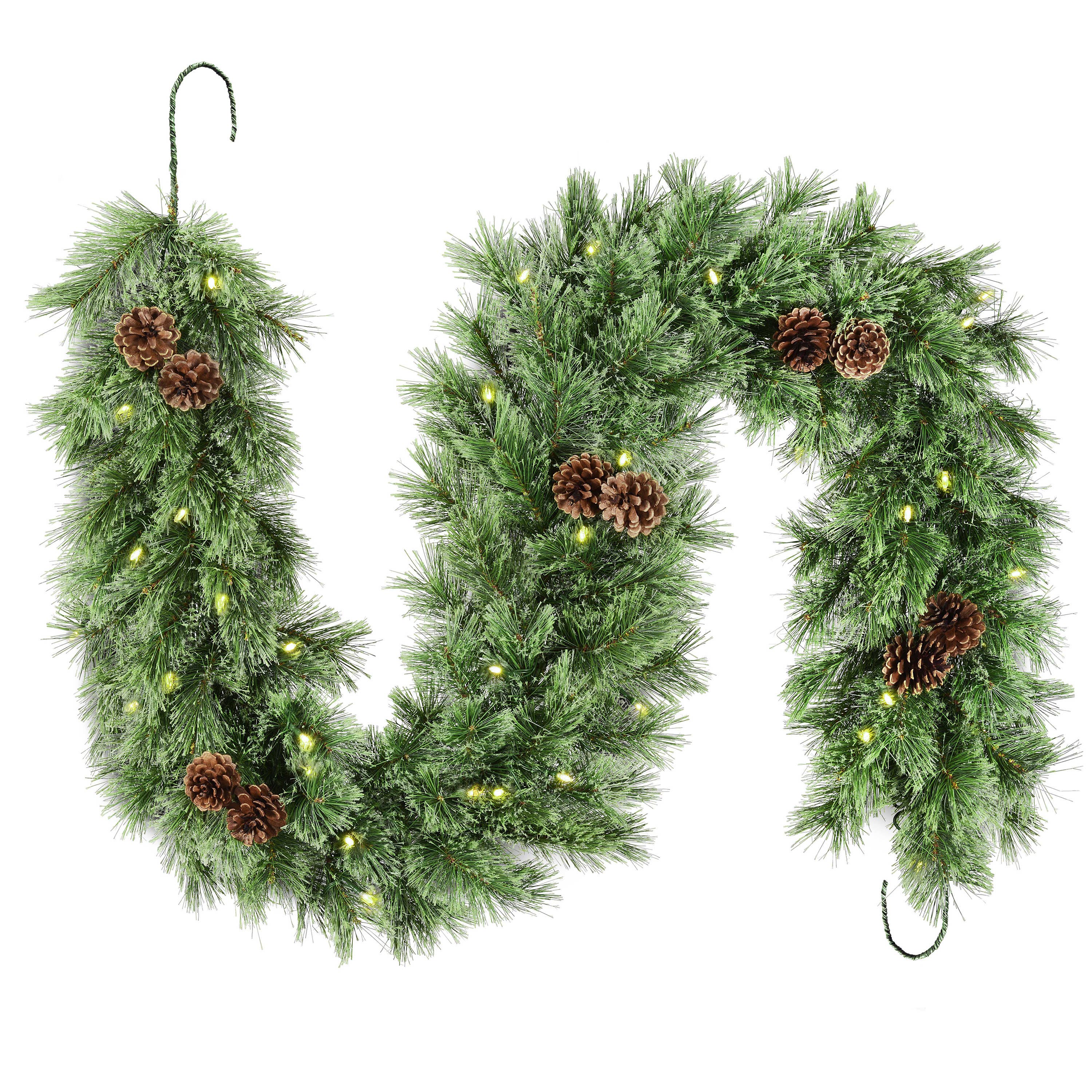 Haute Decor - Wholesale Bunting/Garland - 6' Prelit Cashmere Christmas Garland0