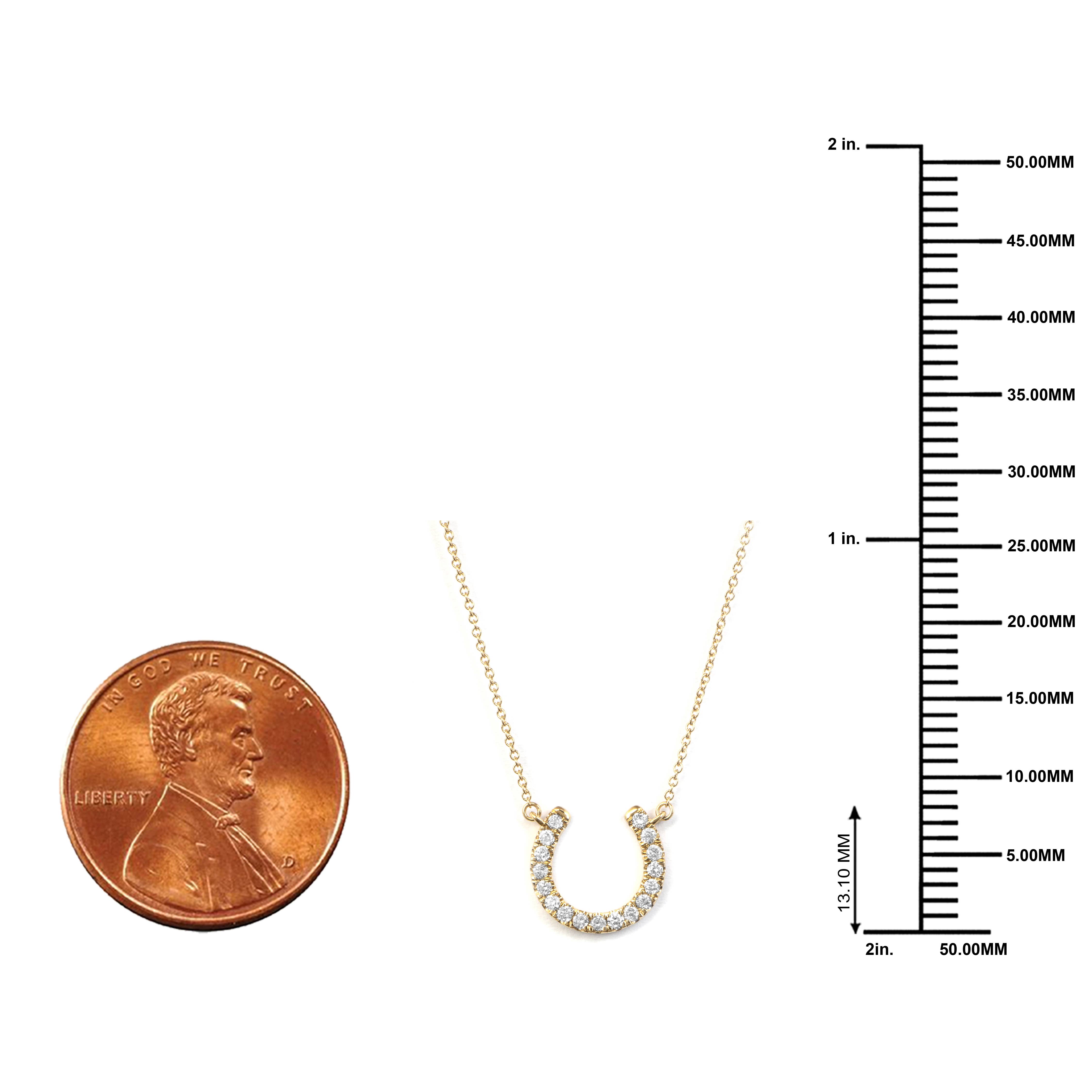 De Couer New York - Wholesale Pendant/Charm Necklace - 1/3ct TDW Diamond Pendant Necklace in 14K Gold for Women7